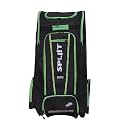 WHITEDOT Sports Polyester Spliit Duffle Wheelie Cricket Kitbag, Black
