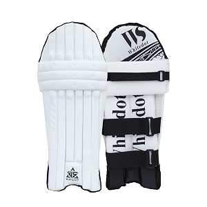 whitedot teal pu leather cricket batting pad for men  size menslarge suitable fot left amp right pack of 1pair white