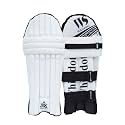Whitedot Teal PU Leather Cricket Batting Pad for Men , Size (Mens/Large) Suitable fot Left & Right, Pack of (1Pair), White