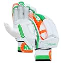 Whitedot Whiz Leather Cricket Batting Gloves, Multicolor