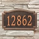 Whitehall Barcelos 3343OB Personalized Cast Metal Address Plaque Custom House Number Sign with One Line in Oil Rubbed Bronze Color 14 X 8.5