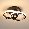 WHITERAY Elegant Ceiling Light Plastic Shade Minimalist Flush Mount Fixture,3 Lighting Mode Perfect for Low and High Ceiling, Living Room and Home Apartment (Inbuilt Led)