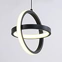 WHITERAY Modern Dimmable Inbuilt LED Decorative Hanging Ceiling Pendant Light,Ring with Height-Adjustable Living Room/Entryway/Hallways/Bedroom/Home Office/Museums/Library-3 Lighting Mode (Sphere)