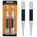 WHLLING 2-Piece Automatic Center Punch, 5 inch Spring Loaded Hole Punch