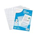 70 Pack 200 Micron Sheet Protectors, Plastic Clear Folder Leafs Document Sleeves, Heavyweight Non-Glare, Reinforced 11-Hole, Acid-Free, Archival Safe for Documents and Photos (A-4 Size)