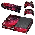 Whole Body Vinyl Skin Sticker Decal Cover for Microsoft Xbox One Console Red Galaxy Nebular