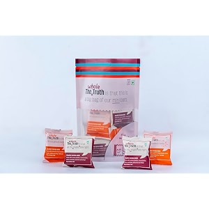 the whole truth - mini protein bars  the peanut party 4 double cocoa mini bars 4 peanut cocoa mini bars  pack of 8 x 27g each  no preservatives  no gluten or soy  all natural ingredients