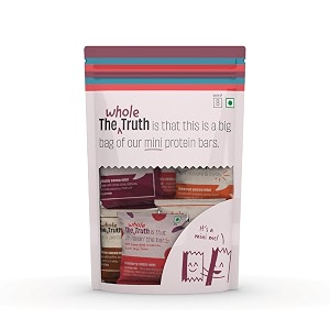 the whole truth - protein bar minis - the everyone party - all-in-one - pack of 8