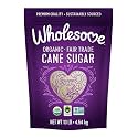 Wholesome Sweeteners 10-Pound Organic Cane Sugar, Fair Trade, Non GMO, Gluten Free, Pure & Vegan, for Baking and Sweetening, Pack of 4
