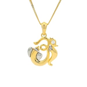 whp jewellers 18kt gold pendant for women - glam womens gold pendant - womens fashionable jewellery for great gifting