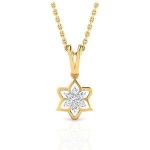 whp jewellers 18kt gold pendant for women - glam womens gold pendant - womens fashionable jewellery for great gifting