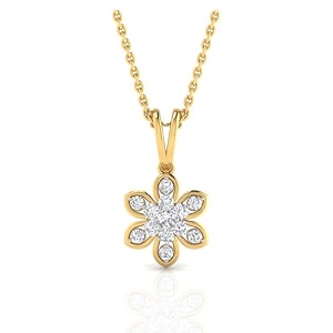 whp jewellers 18kt gold pendant for women - glam womens gold pendant - womens fashionable jewellery for great gifting
