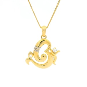 whp jewellers 18kt gold pendant for women - glam womens gold pendant - womens fashionable jewellery for great gifting