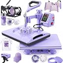 Whubefy Heat Press Machine with Tumbler Press, Swing Away Ready-to-Use Kit