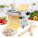 WICHEMI Electric Pasta Maker Machine 3 IN 1 Automatic Dough Pasta Roller