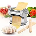 WICHEMI Electric Pasta Maker Machine Automatic Dough Pasta Roller 135W