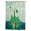 Wicked Elphaba &amp; Glinda 13-Piece Shower Curtain Set, 72 x 72 Inch Fabric Curtain with Hooks, Bathroom Decor, Machine Washable, (100% Officially Licensed Product) by Franco Collectibles