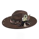 Wide Brim Fedora Hat for Men Women Retro Western Felt Hats
