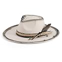 Wide Brim Fedora Hat for Men Women Retro Western Felt Hats