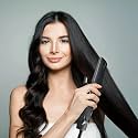 Wide Plate Hair Straightener with Adjustable Temperature Settings