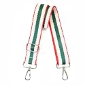 Wide Purse Strap Adjustable Replacement Crossbody Bag Strap Silver Hardware Shoulder Straps