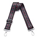 Wide Purse Strap Adjustable Replacement Crossbody Bag Strap Silver Hardware Shoulder Straps