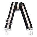 Wide Purse Strap Adjustable Replacement Crossbody Bag Strap Silver Hardware Shoulder Straps