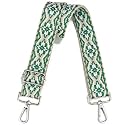 Wide Purse Strap Adjustable Replacement Crossbody Bag Strap Silver Hardware Shoulder Straps