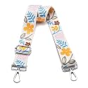 Wide Purse Strap Adjustable Replacement Crossbody Bag Strap Silver Hardware Shoulder Straps