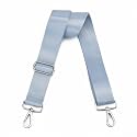 Wide Purse Strap Adjustable Replacement Crossbody Bag Strap Silver Hardware Shoulder Straps