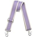 Wide Purse Strap Adjustable Replacement Crossbody Bag Strap Silver Hardware Shoulder Straps