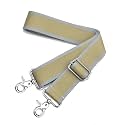 Wide Purse Strap Adjustable Replacement Crossbody Bag Strap Silver Hardware Shoulder Straps