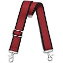 Wide Purse Strap Adjustable Replacement Crossbody Bag Strap Silver Hardware Shoulder Straps