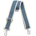 Wide Purse Strap Adjustable Replacement Crossbody Bag Strap Silver Hardware Shoulder Straps