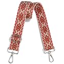 Wide Purse Strap Adjustable Replacement Crossbody Bag Strap Silver Hardware Shoulder Straps