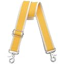 Wide Purse Strap Adjustable Replacement Crossbody Bag Strap Silver Hardware Shoulder Straps