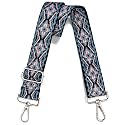 Wide Purse Strap Adjustable Replacement Crossbody Bag Strap Silver Hardware Shoulder Straps