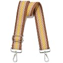 Wide Purse Strap Adjustable Replacement Crossbody Bag Strap Silver Hardware Shoulder Straps
