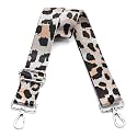 Wide Purse Strap Adjustable Replacement Crossbody Bag Strap Silver Hardware Shoulder Straps