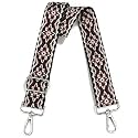 Wide Purse Strap Adjustable Replacement Crossbody Bag Strap Silver Hardware Shoulder Straps
