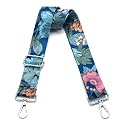 Wide Purse Strap Adjustable Replacement Crossbody Bag Strap Silver Hardware Shoulder Straps