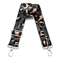 Wide Purse Strap Adjustable Replacement Crossbody Bag Strap Silver Hardware Shoulder Straps