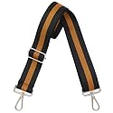 Wide Purse Strap Adjustable Replacement Crossbody Bag Strap Silver Hardware Shoulder Straps