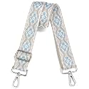 Wide Purse Strap Adjustable Replacement Crossbody Bag Strap Silver Hardware Shoulder Straps