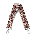 Wide Purse Strap Adjustable Replacement Crossbody Bag Strap Silver Hardware Shoulder Straps