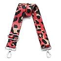 Wide Purse Strap Adjustable Replacement Crossbody Bag Strap Silver Hardware Shoulder Straps