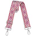 Wide Purse Strap Adjustable Replacement Crossbody Bag Strap Silver Hardware Shoulder Straps