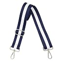 Wide Purse Strap Adjustable Replacement Crossbody Bag Strap Silver Hardware Shoulder Straps