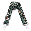 Wide Purse Strap Adjustable Replacement Crossbody Bag Strap Silver Hardware Shoulder Straps