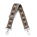 Wide Purse Strap Adjustable Replacement Crossbody Bag Strap Silver Hardware Shoulder Straps